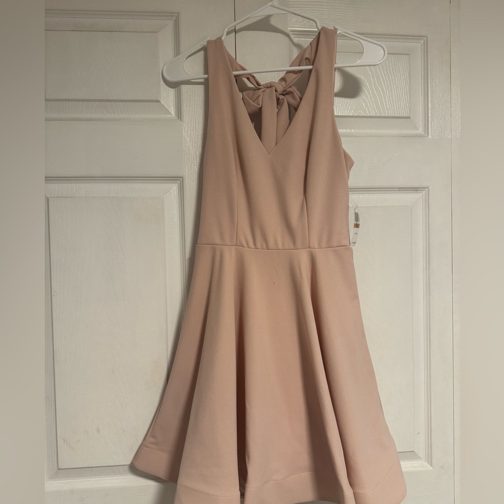 Baby pink bow dress